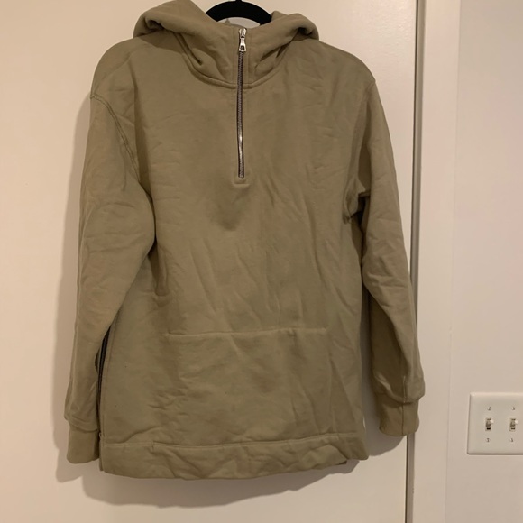 John Elliot Hooded Villian Sweatshirt Tan Size 1 - Picture 2 of 10
